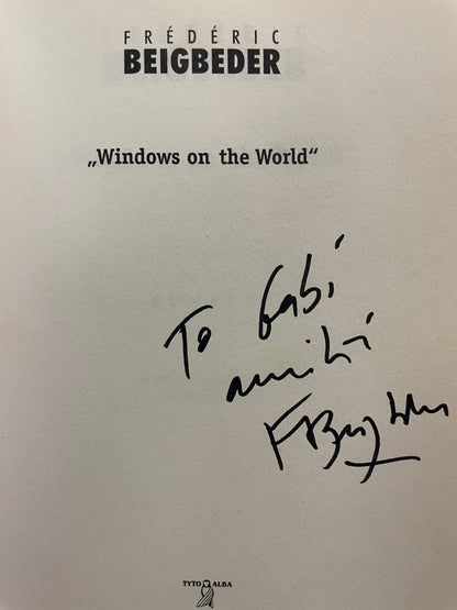 Frederic Beigbeder - "Windows on the World" (su autoriaus autografu!)