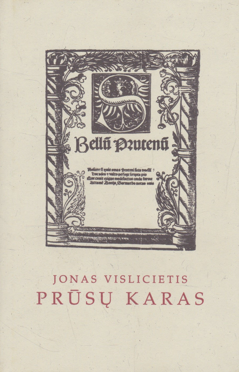 Vislicietis Jonas - Prūsų karas = Bellum prutenum