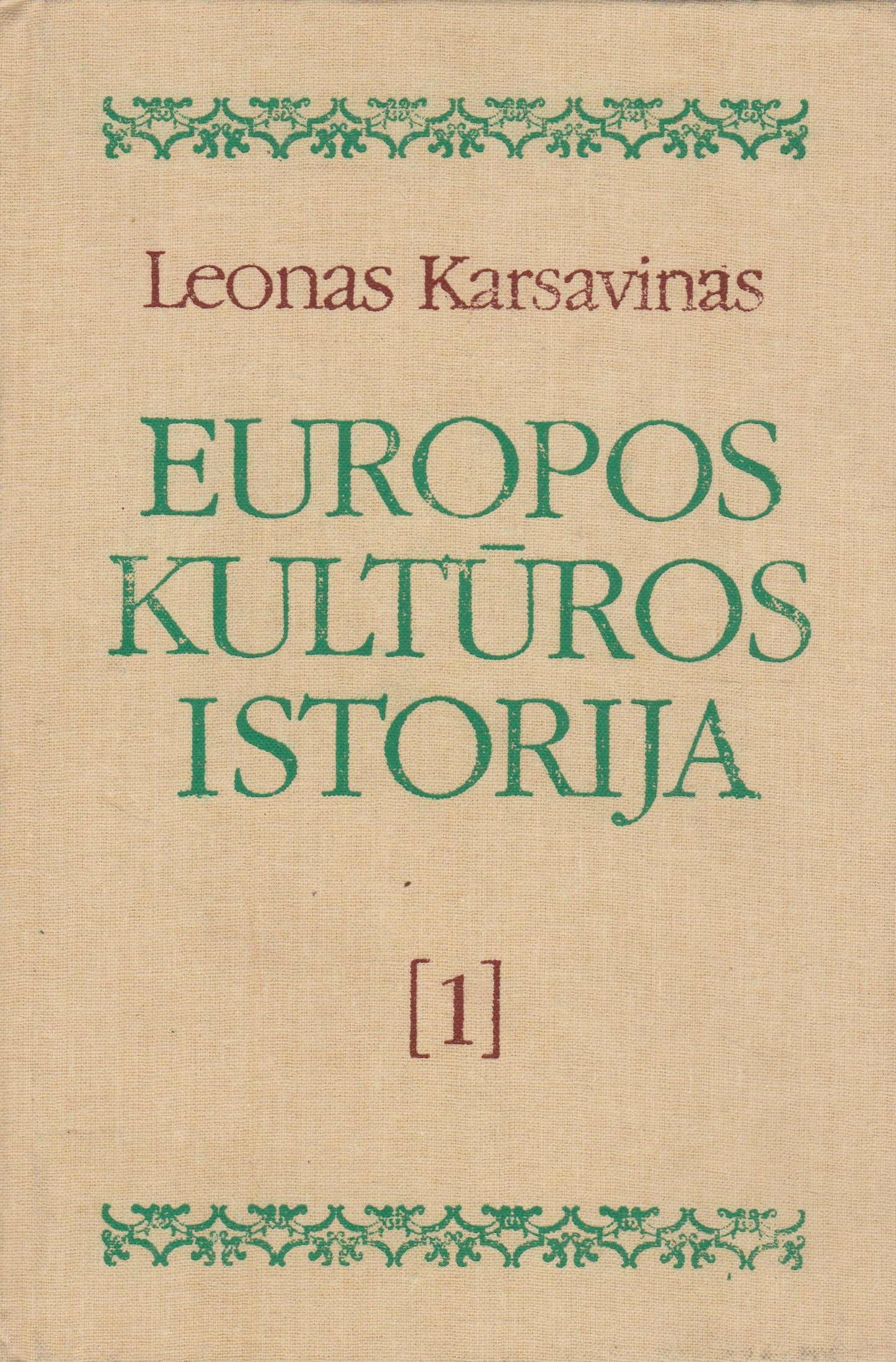 L. Karsavinas - Europos kultūros istorija (3 knygos)